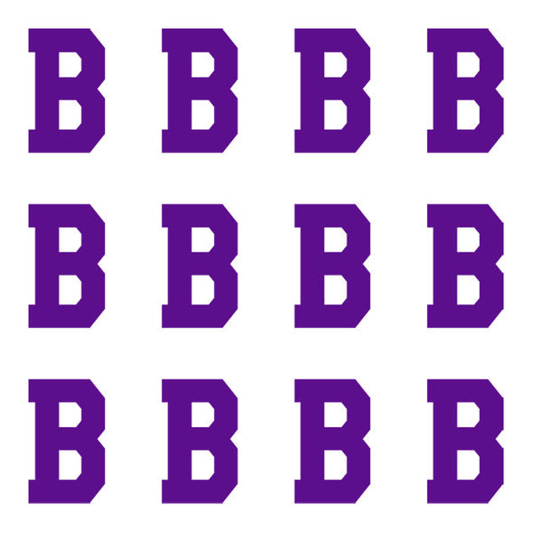 ID4 Varsity Pro Large Purple Letter B 