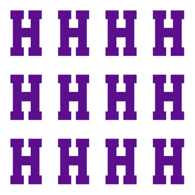 ID4 Varsity Pro Large Purple Letter H 