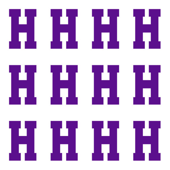ID4 Varsity Pro Large Purple Letter H 