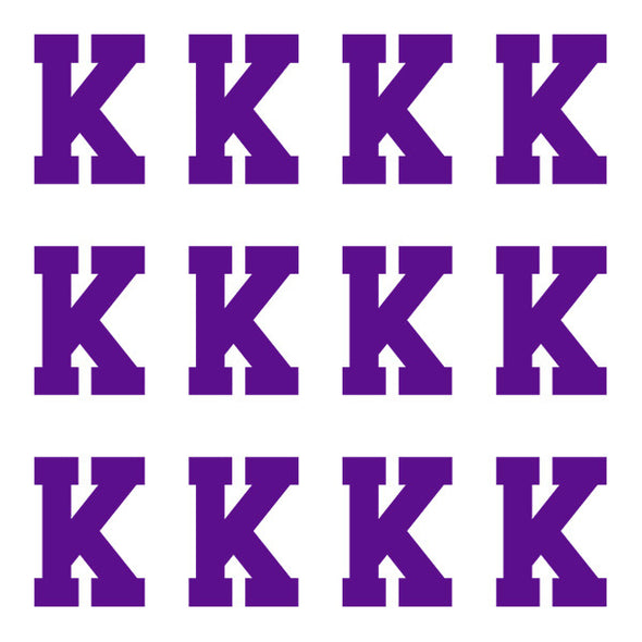ID4 Varsity Pro Large Purple Letter K 