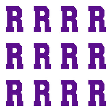 ID4 Varsity Pro Large Purple Letter R 
