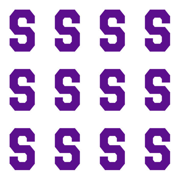 ID4 Varsity Pro Large Purple Letter S 