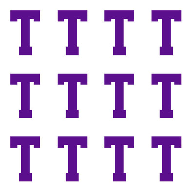 ID4 Varsity Pro Large Purple Letter T 