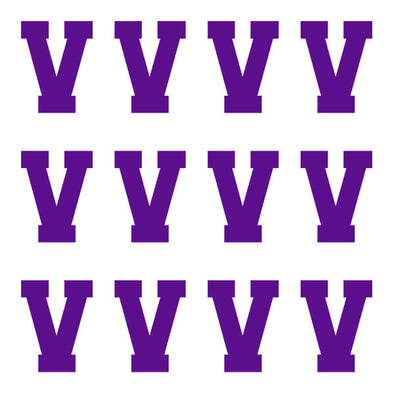 ID4 Varsity Pro Large Purple Letter V 