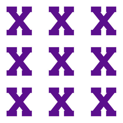 ID4 Varsity Pro Large Purple Letter X 