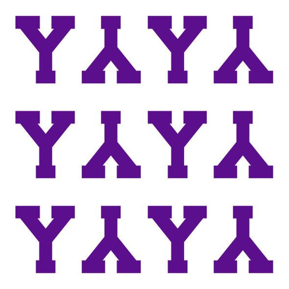 ID4 Varsity Pro Large Purple Letter Y 
