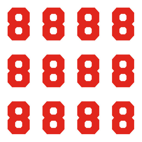 Varsity Pro Large Red Number 8 – iD4Gear