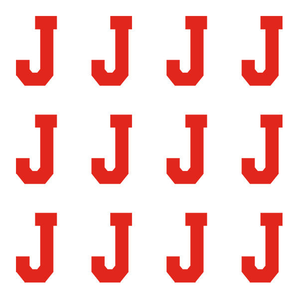 Red J Patch Red Letter J Logo